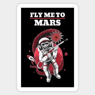 Fly Me to Mars Here we come Alien Attack Sticker